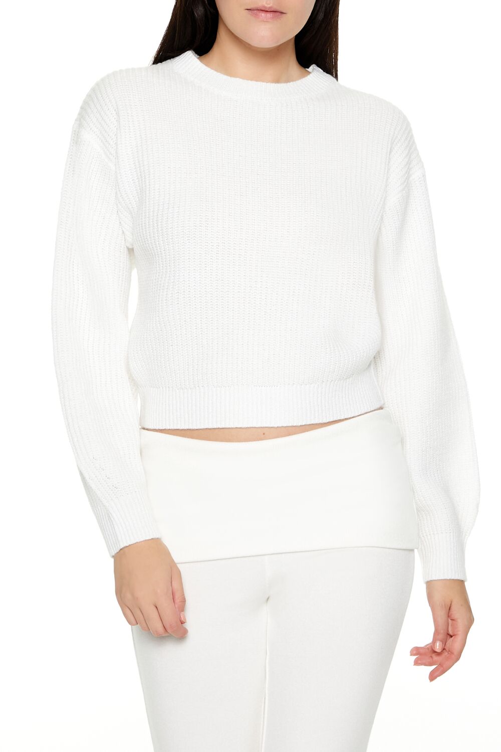 Cropped Drop-Sleeve Sweater | Forever 21 Womens