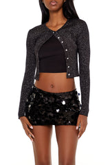 Faux Pearl Glitter Cardigan Sweater | Forever 21 Womens