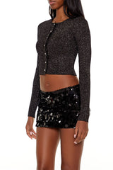Faux Pearl Glitter Cardigan Sweater | Forever 21 Womens