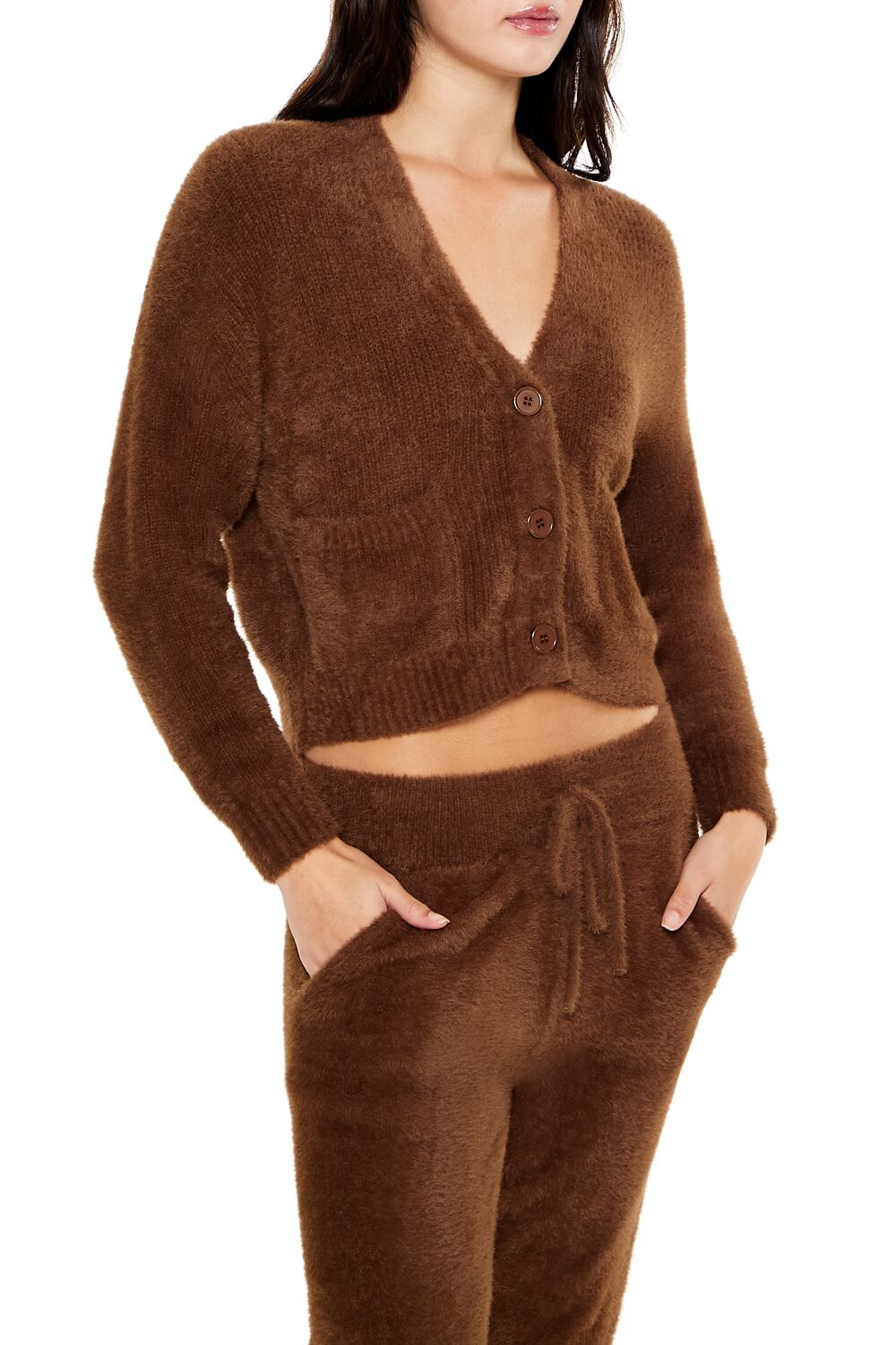 Fuzzy Cardigan Sweater | Forever 21 Womens