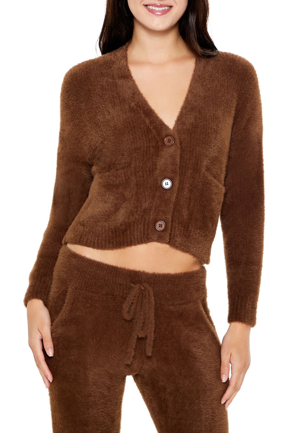 Fuzzy Cardigan Sweater | Forever 21 Womens