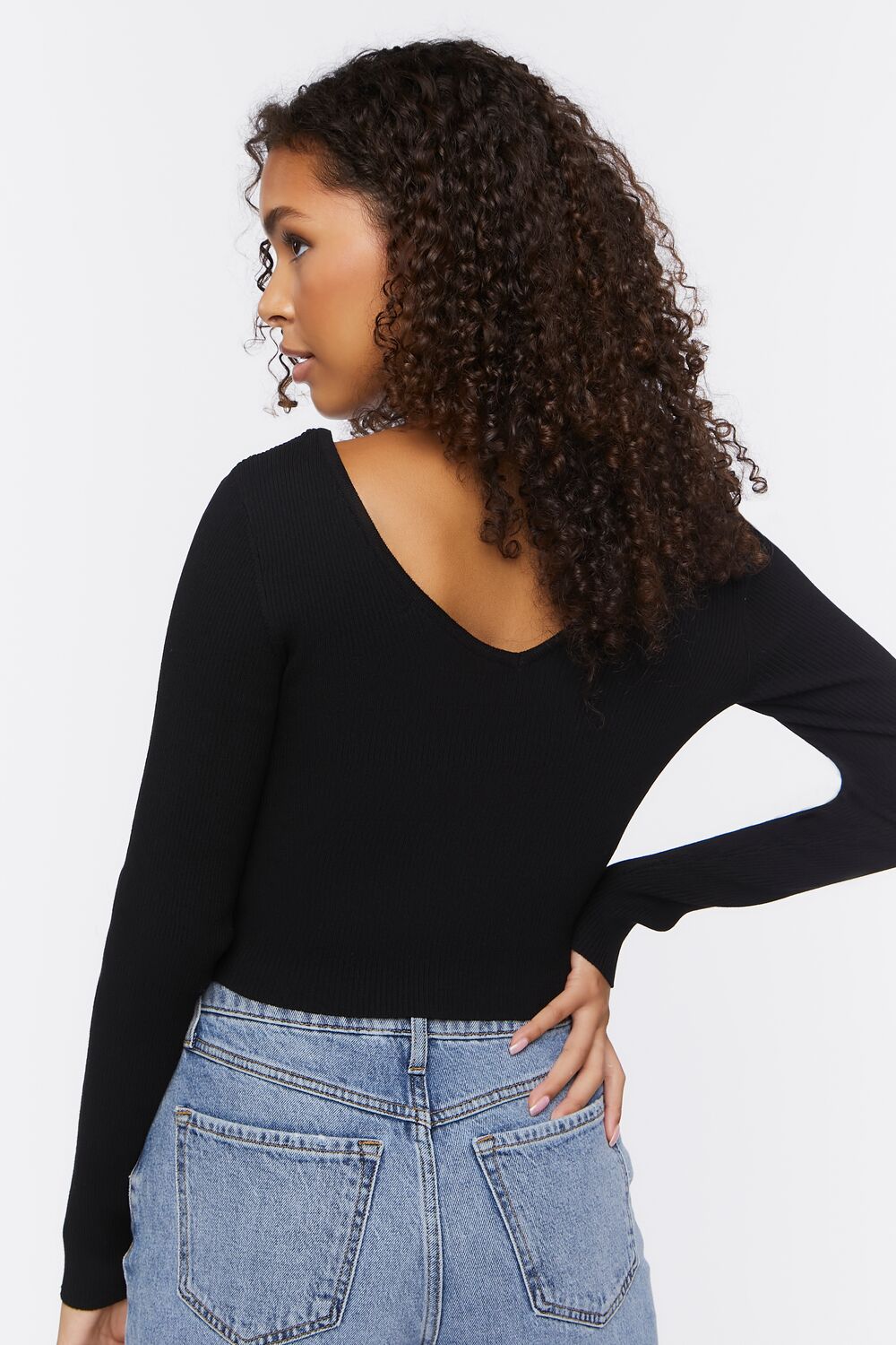 Ribbed Cropped Fitted Sweater | Forever 21 Womens