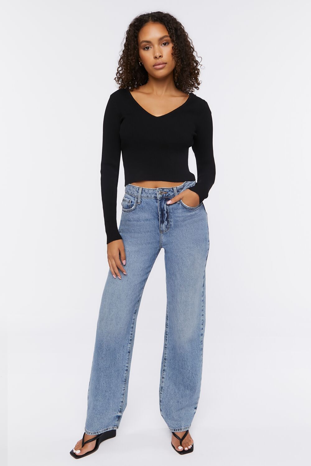 Ribbed Cropped Fitted Sweater | Forever 21 Womens