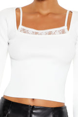 Lace Cami & Sweater Combo Top | Forever 21 Womens