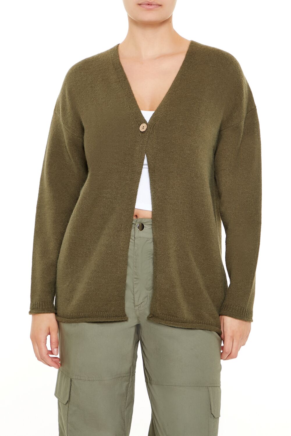 Split-Hem Cardigan Sweater | Forever 21 Womens