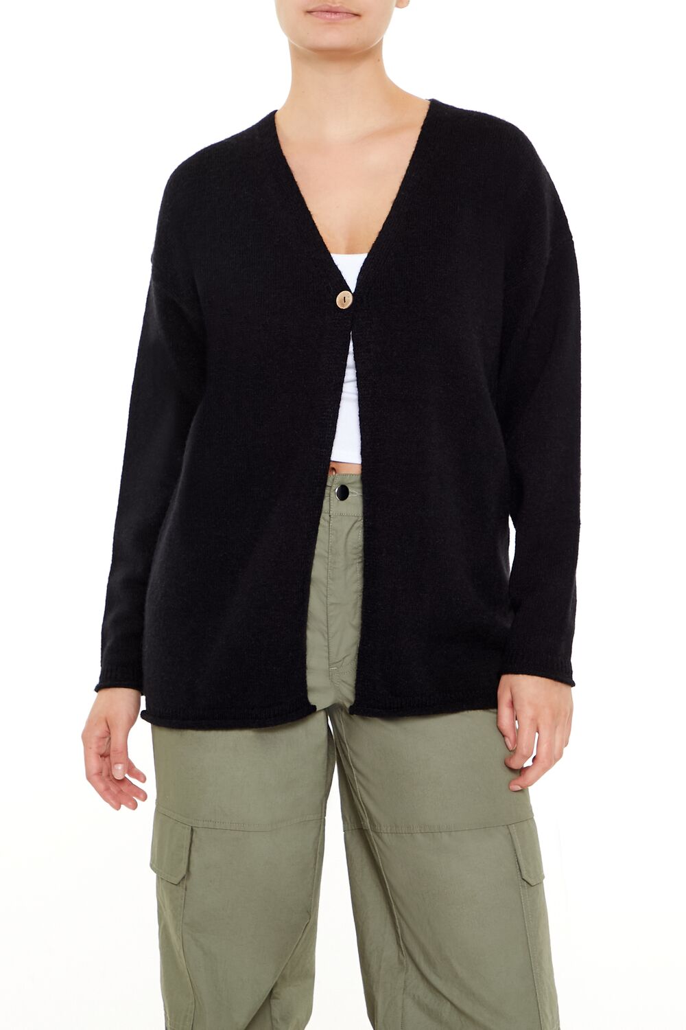 Split-Hem Cardigan Sweater | Forever 21 Womens