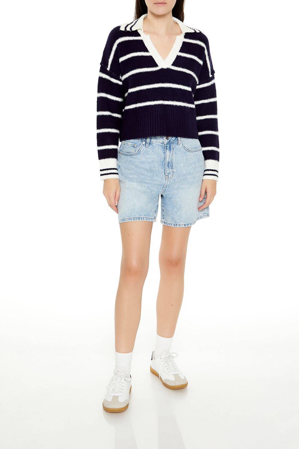 Striped V-Neck Sweater | Forever 21 Womens