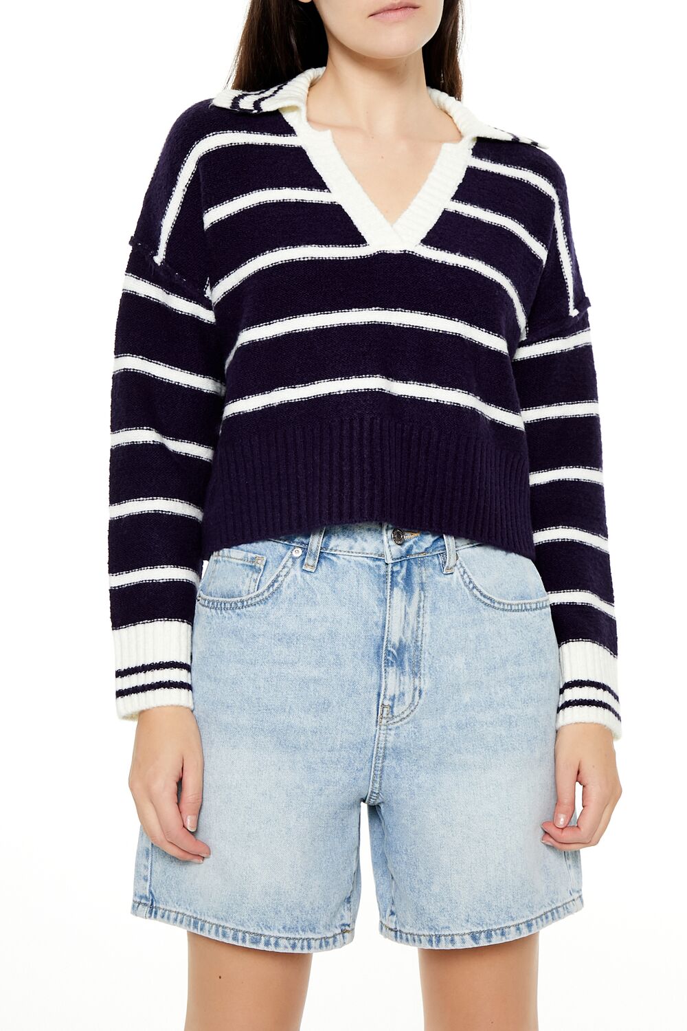 Striped V-Neck Sweater | Forever 21 Womens