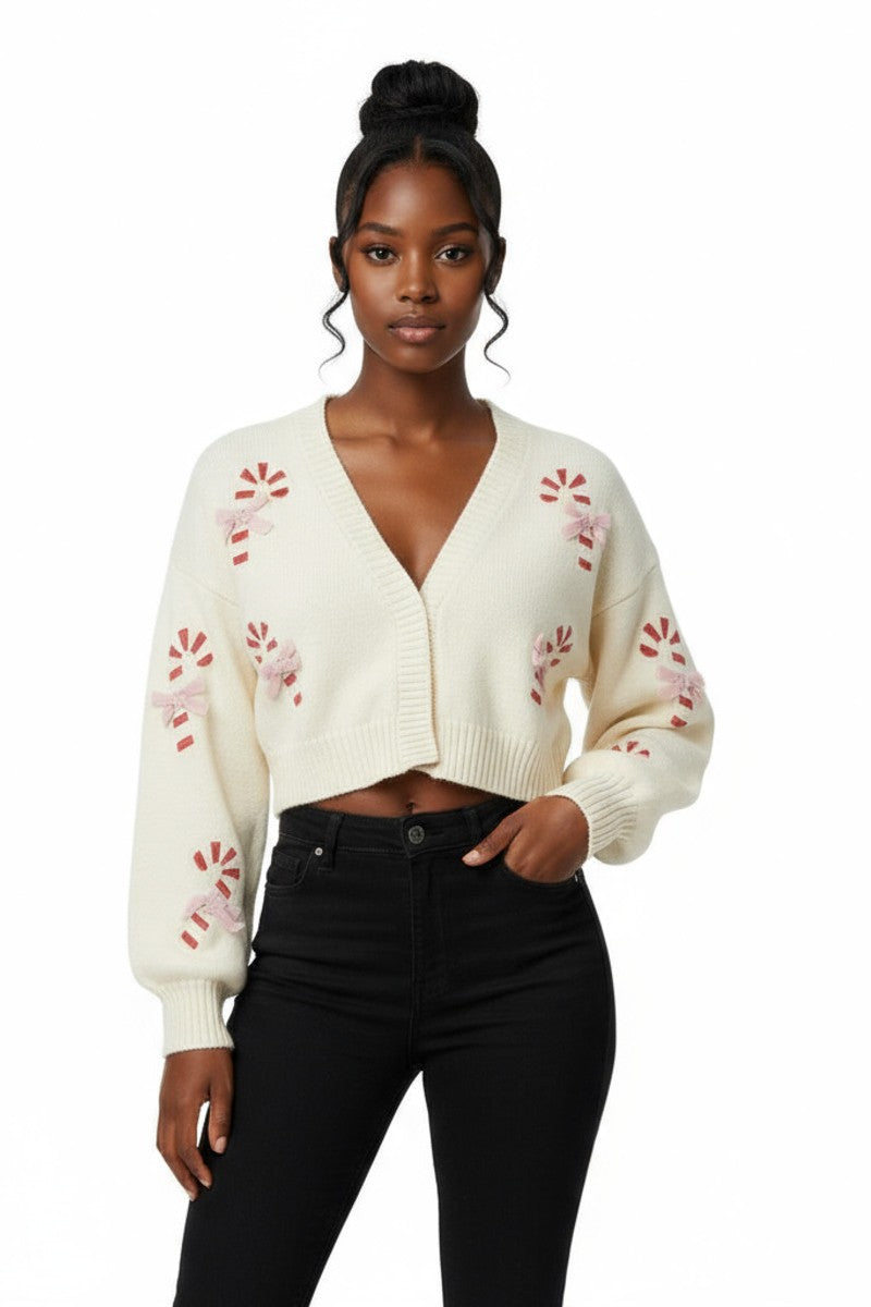 Candy Cane Cardigan Sweater | Forever 21 Womens