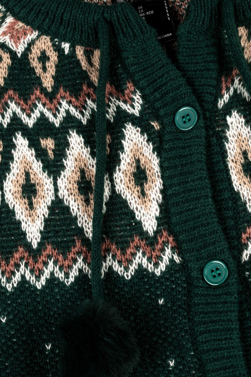Fair Isle Pom-Pom Tie Cardigan | Forever 21 Womens