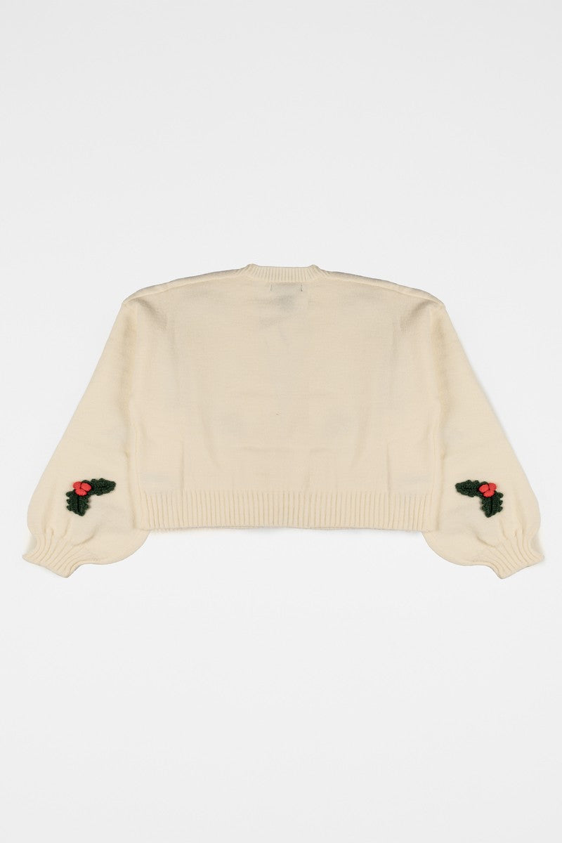 Holly Leaf Cardigan Sweater | Forever 21 Womens
