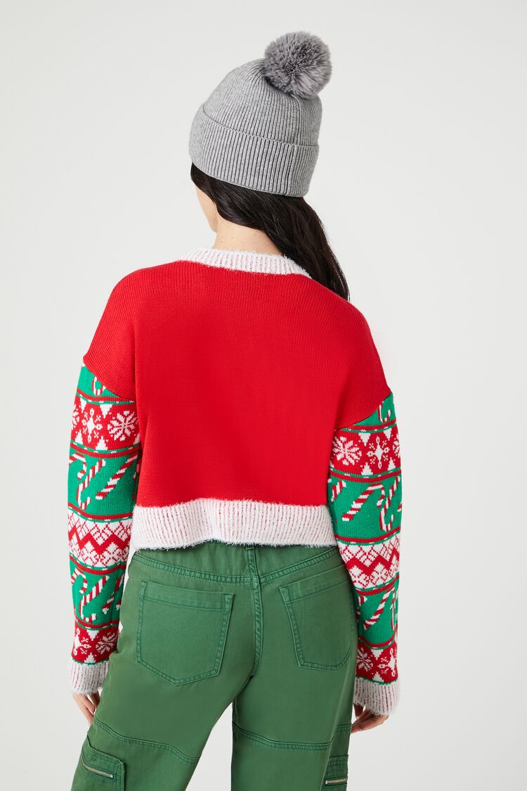 Skiing Santa Cardigan Sweater | Forever 21 Womens