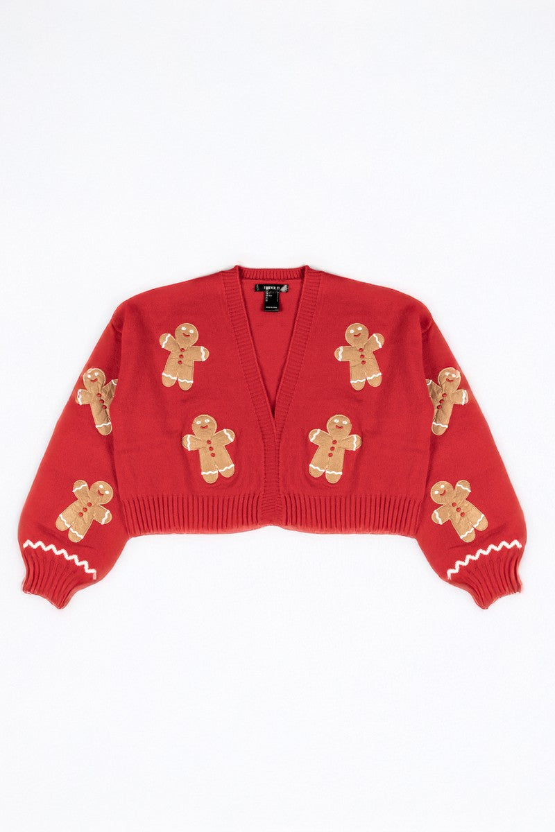 Gingerbread Cropped Cardigan Cardigan | Forever 21 Womens