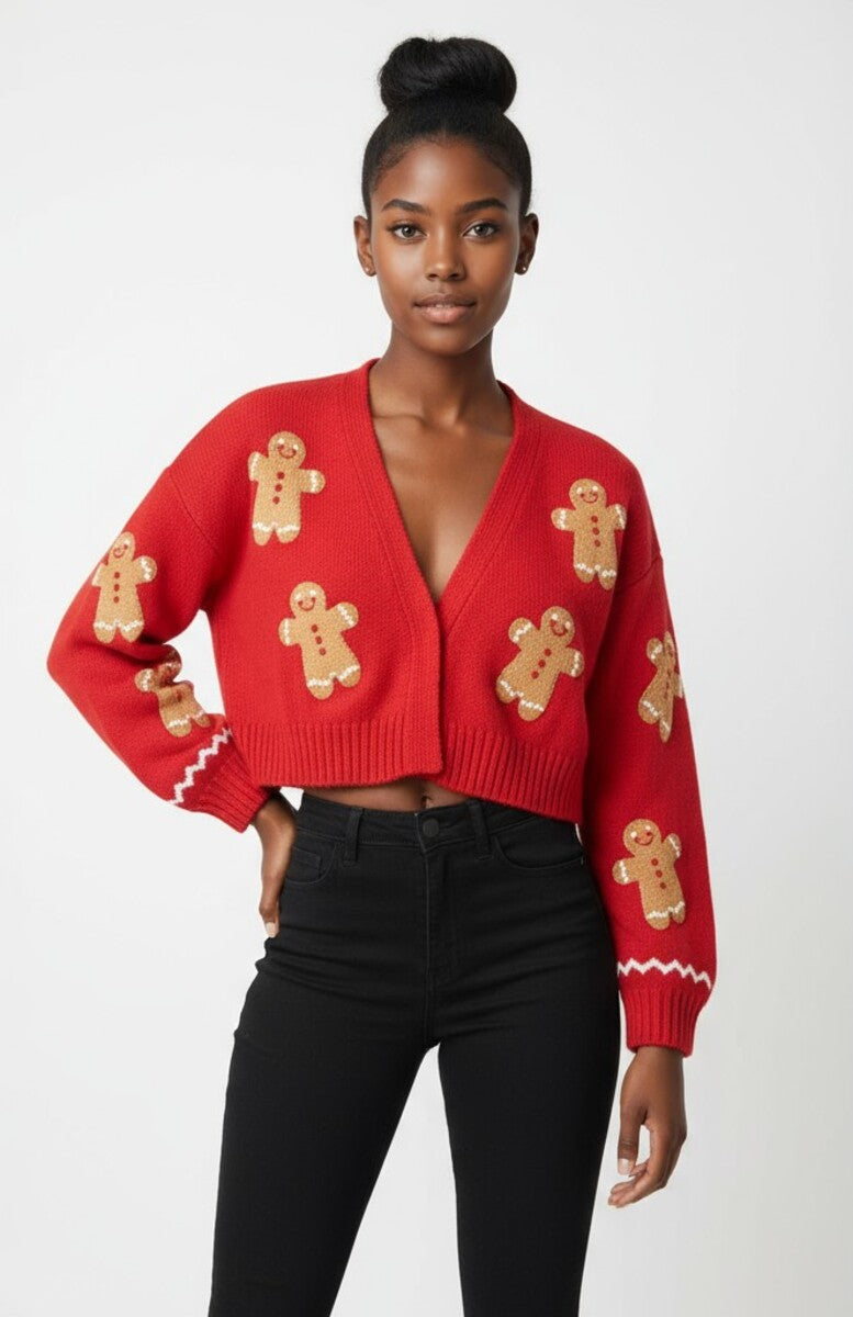 Gingerbread Cropped Cardigan Cardigan | Forever 21 Womens