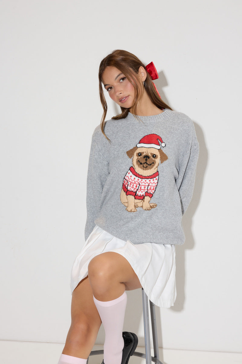 Holiday Dog Jacquard Sweater | Forever 21 Womens