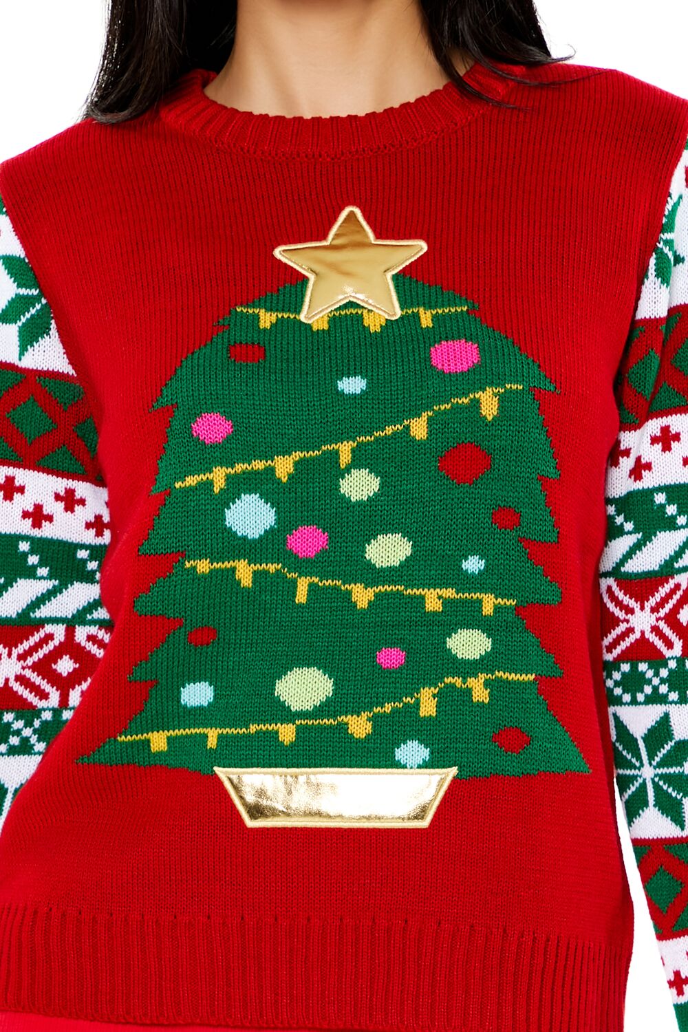 Fair Isle Christmas Tree Sweater | Forever 21 Womens