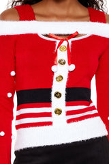 Santa Open-Shoulder Sweater | Forever 21 Womens