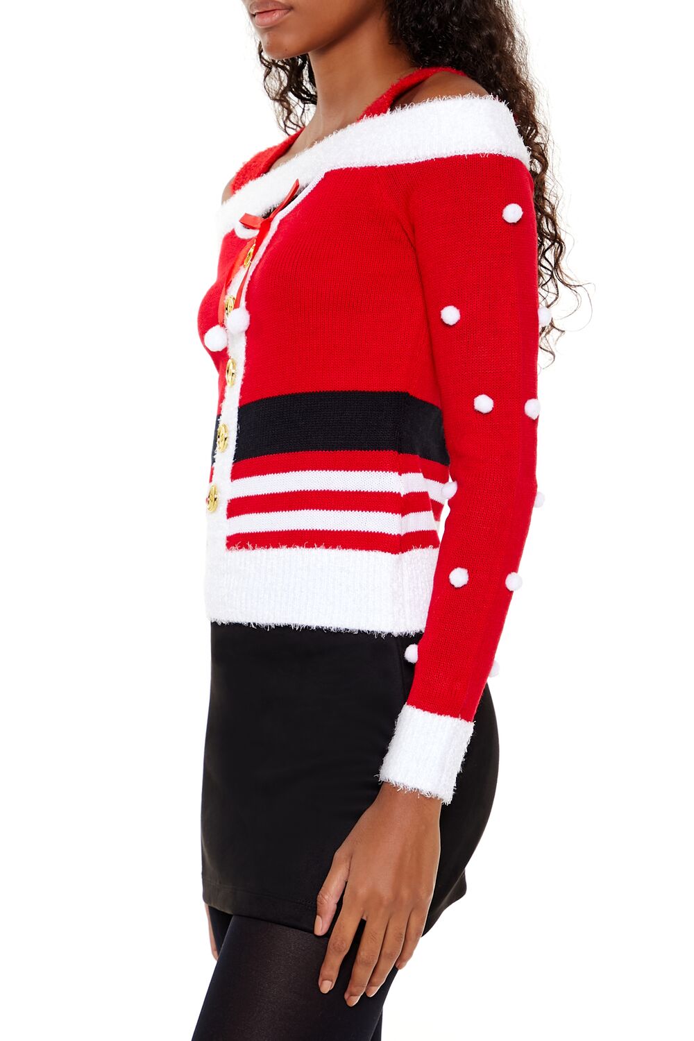 Santa Open-Shoulder Sweater | Forever 21 Womens