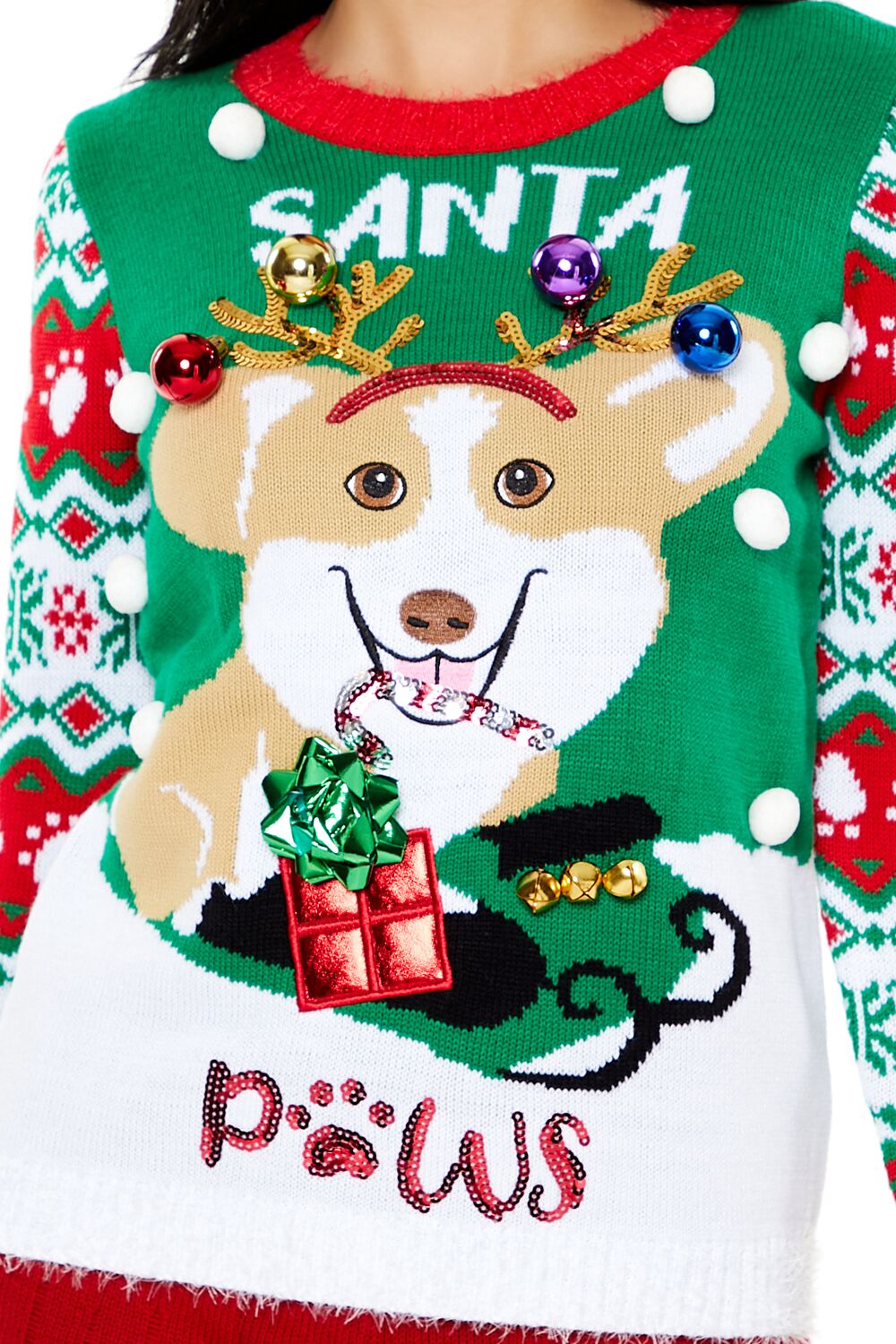 Santa Paws Fair Isle Sweater | Forever 21 Womens