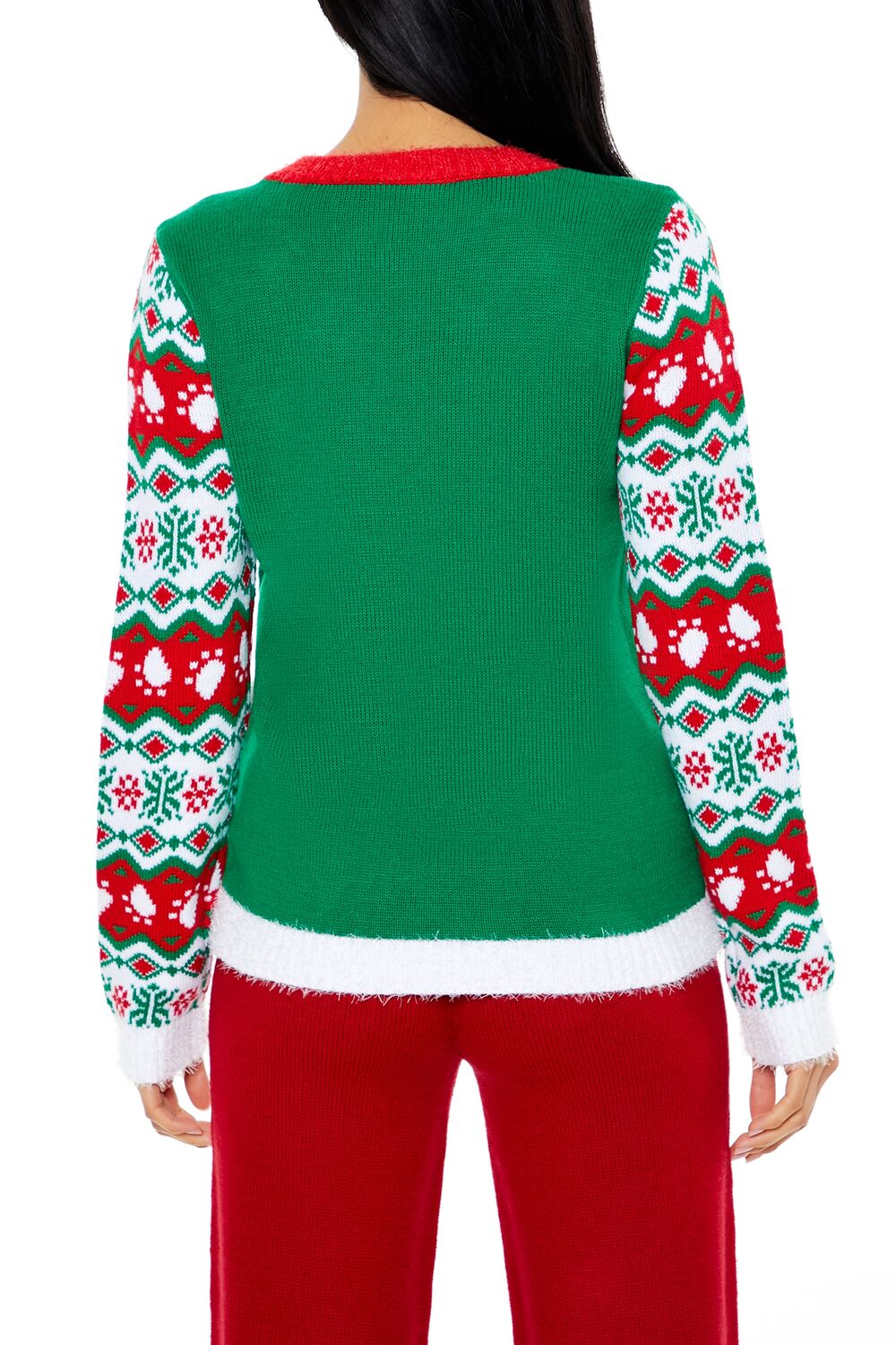 Santa Paws Fair Isle Sweater | Forever 21 Womens