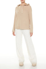 Sweater-Knit Drop-Sleeve Hoodie | Forever 21 Womens