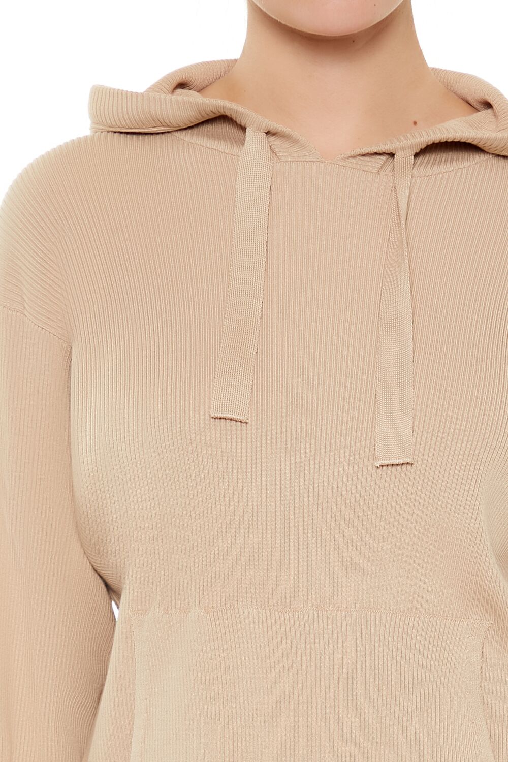 Sweater-Knit Drop-Sleeve Hoodie | Forever 21 Womens
