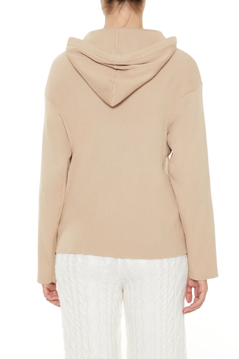 Sweater-Knit Drop-Sleeve Hoodie | Forever 21 Womens