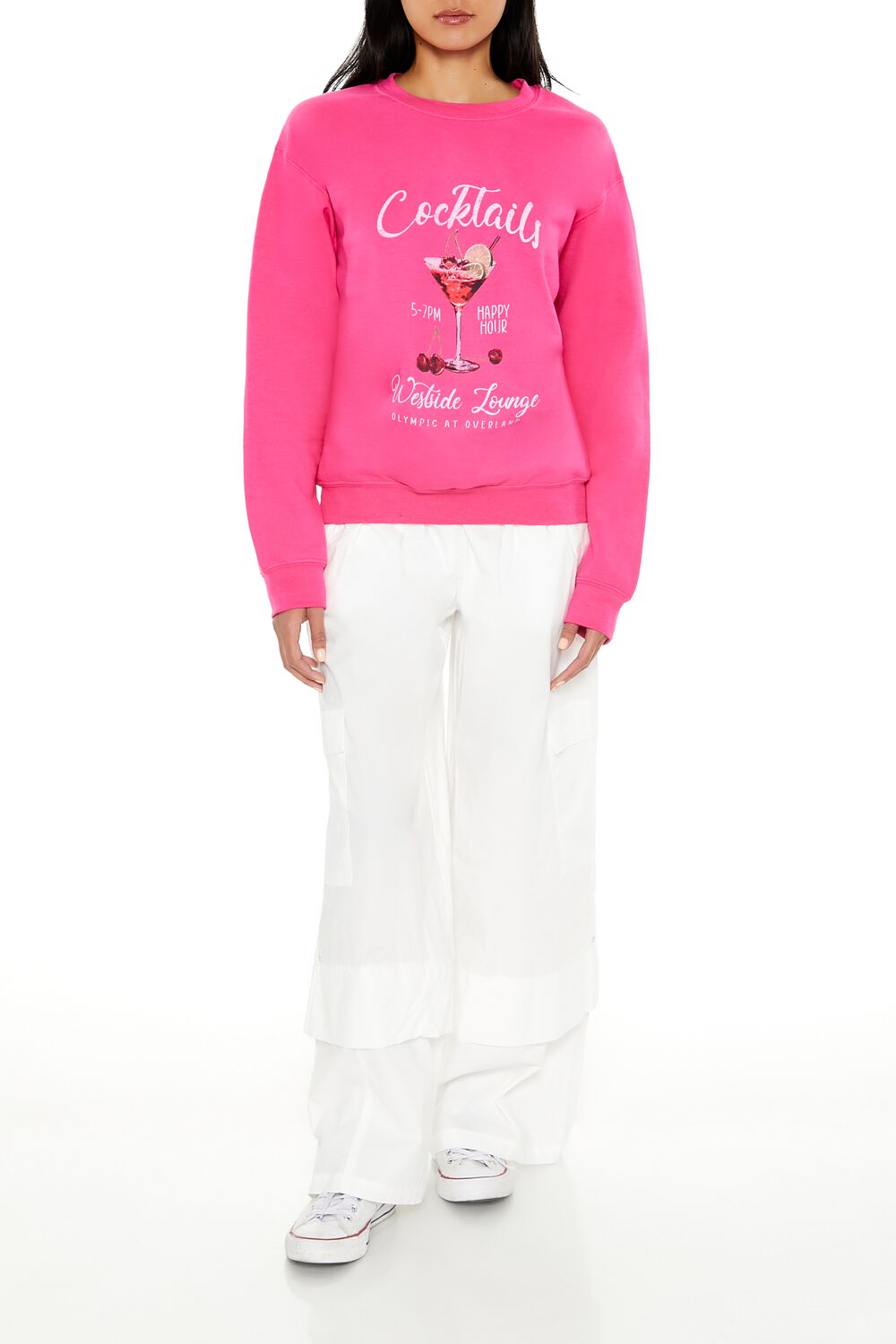 Cocktails Fleece Pullover | Forever 21 Womens