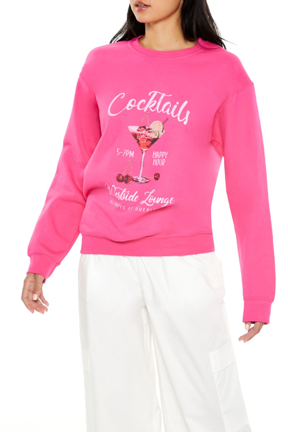 Cocktails Fleece Pullover | Forever 21 Womens
