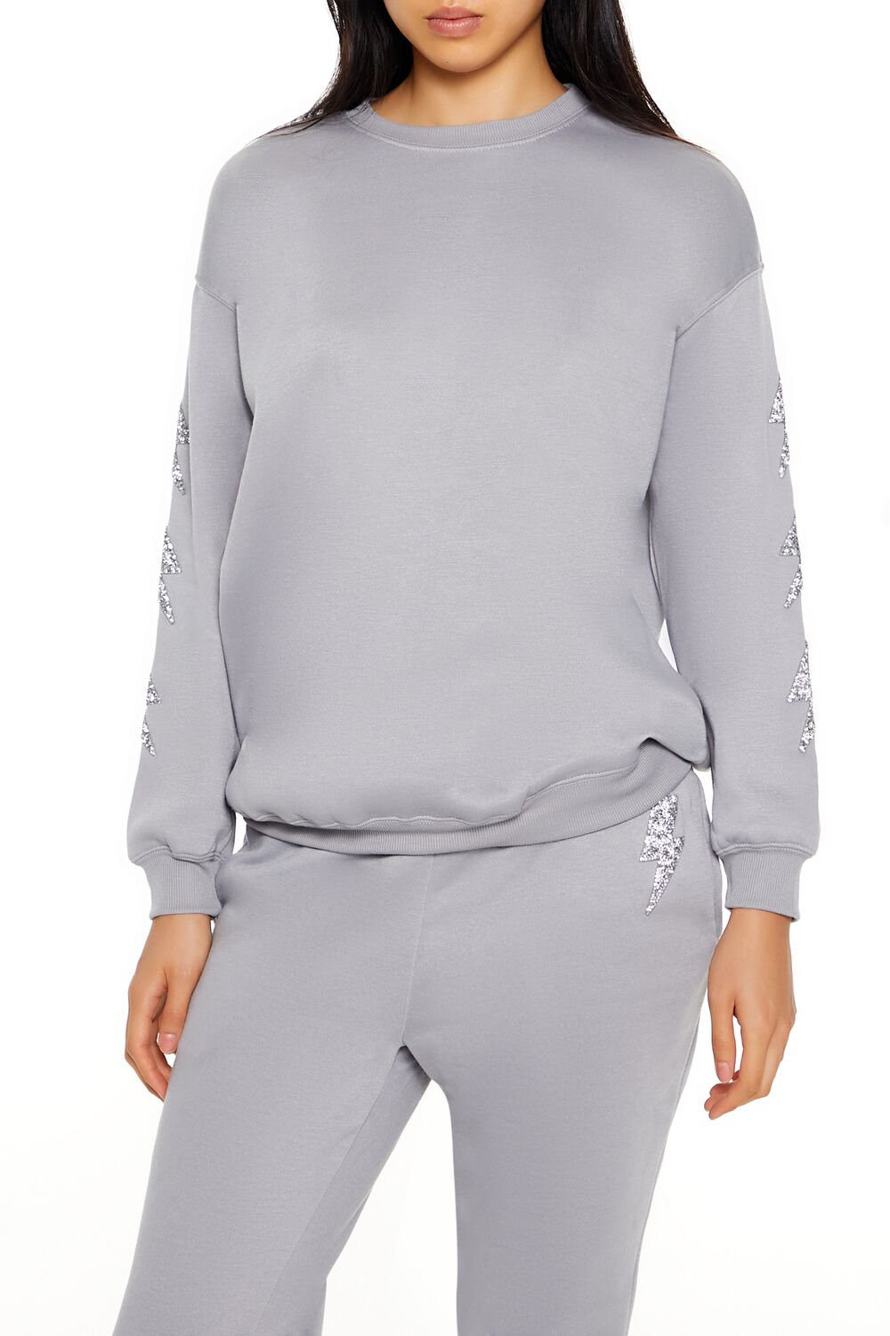 Glitter Lightning Bolt Pullover | Forever 21 Womens