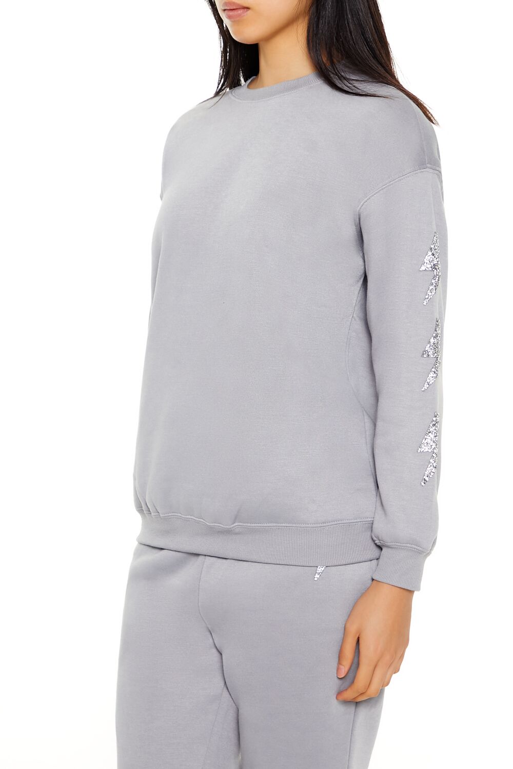 Glitter Lightning Bolt Pullover | Forever 21 Womens