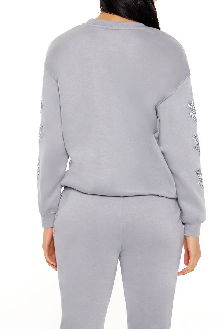 Glitter Lightning Bolt Pullover | Forever 21 Womens