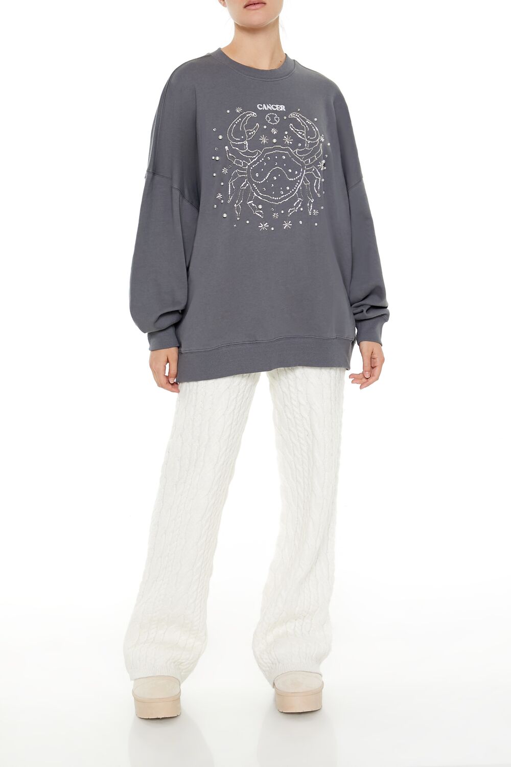 Beaded Cancer Pullover | Forever 21 Womens