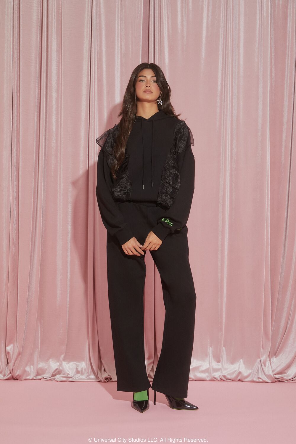 Wicked Witch Ruffle Hoodie | Forever 21 Womens