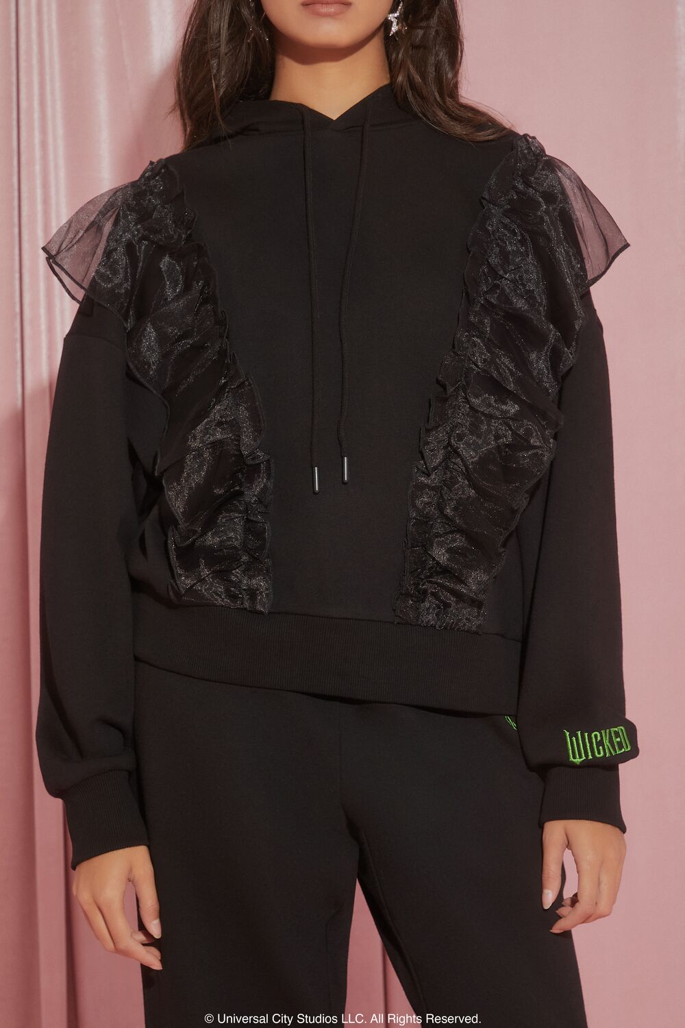 Wicked Witch Ruffle Hoodie | Forever 21 Womens