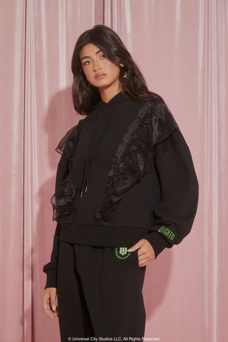 Wicked Witch Ruffle Hoodie | Forever 21 Womens