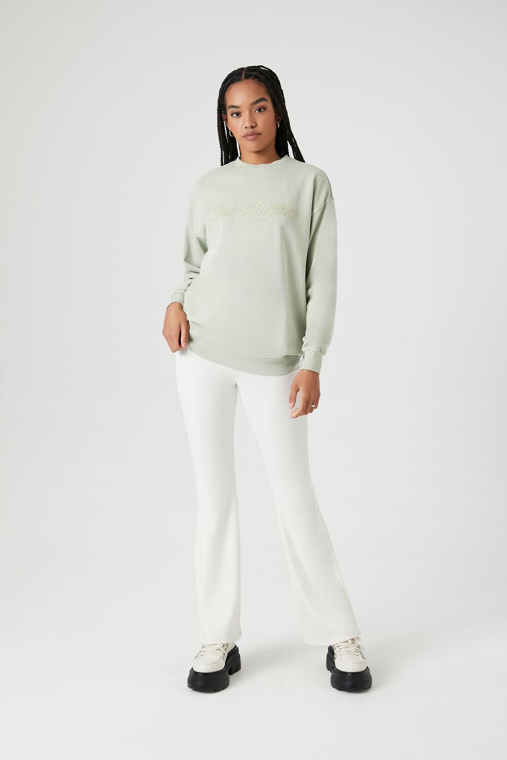 Lace Los Angeles Drop-Sleeve Pullover | Forever 21 Womens