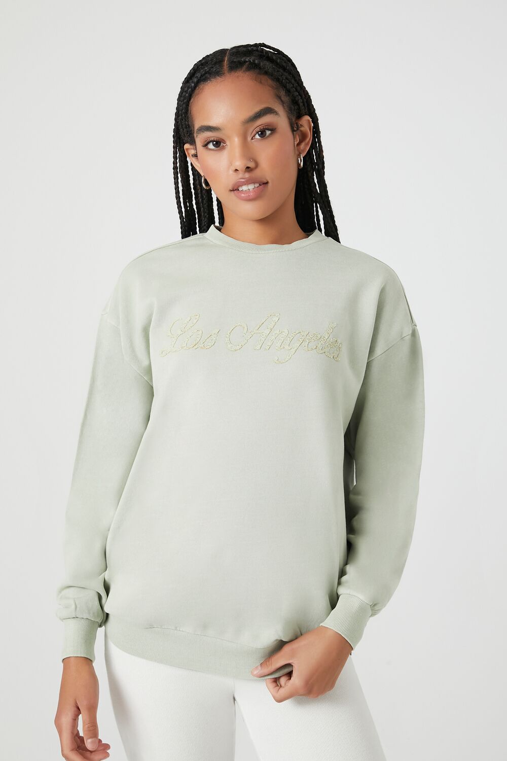 Lace Los Angeles Drop-Sleeve Pullover | Forever 21 Womens
