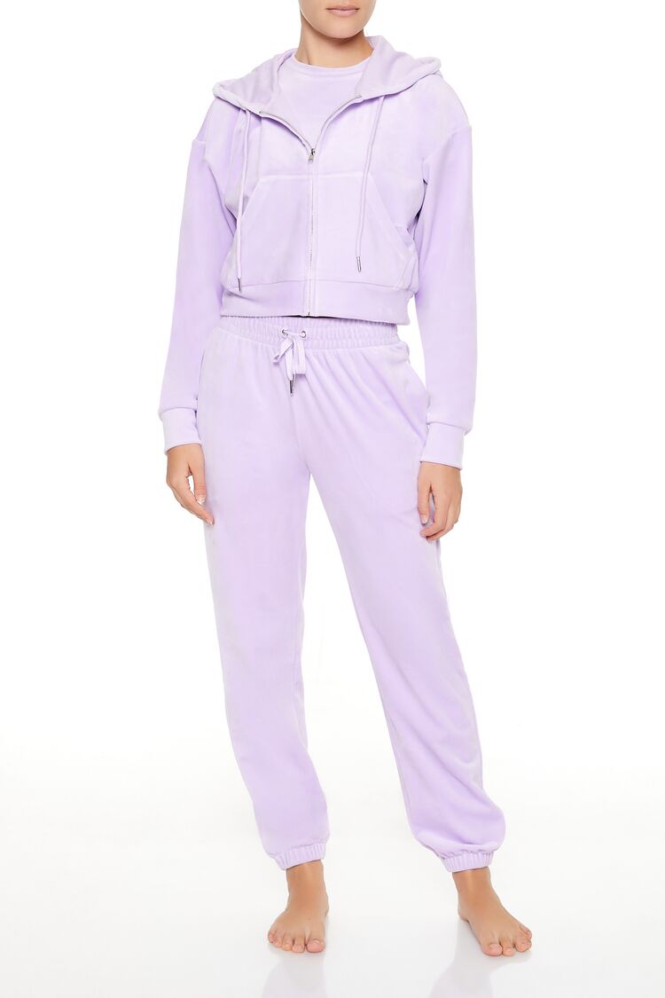 Velour Zip-Up Hoodie | Forever 21 Womens