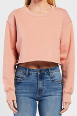 Maverick Long Sleeve Cropped Sweatshirt | Forever 21 Womens