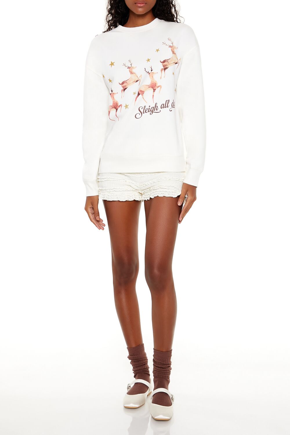Sleigh All Day Reindeer Pullover | Forever 21 Womens