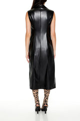 Notched Faux Leather Longline Vest | Forever 21 Womens