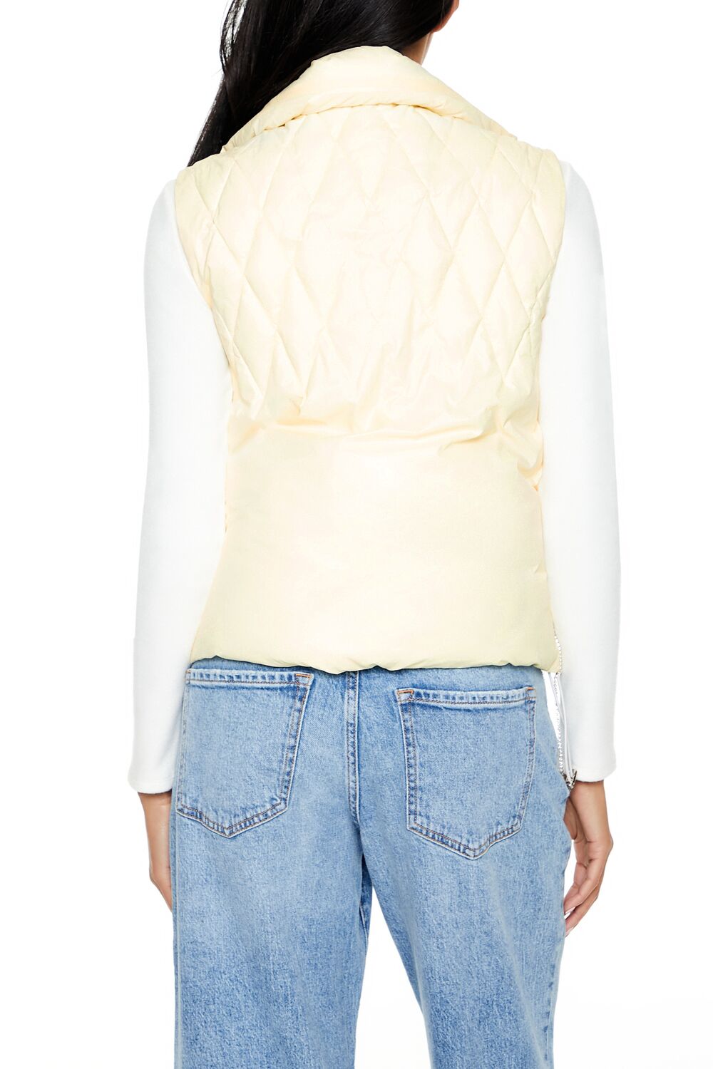 Quilted Rhinestone Fringe Vest | Forever 21 Womens