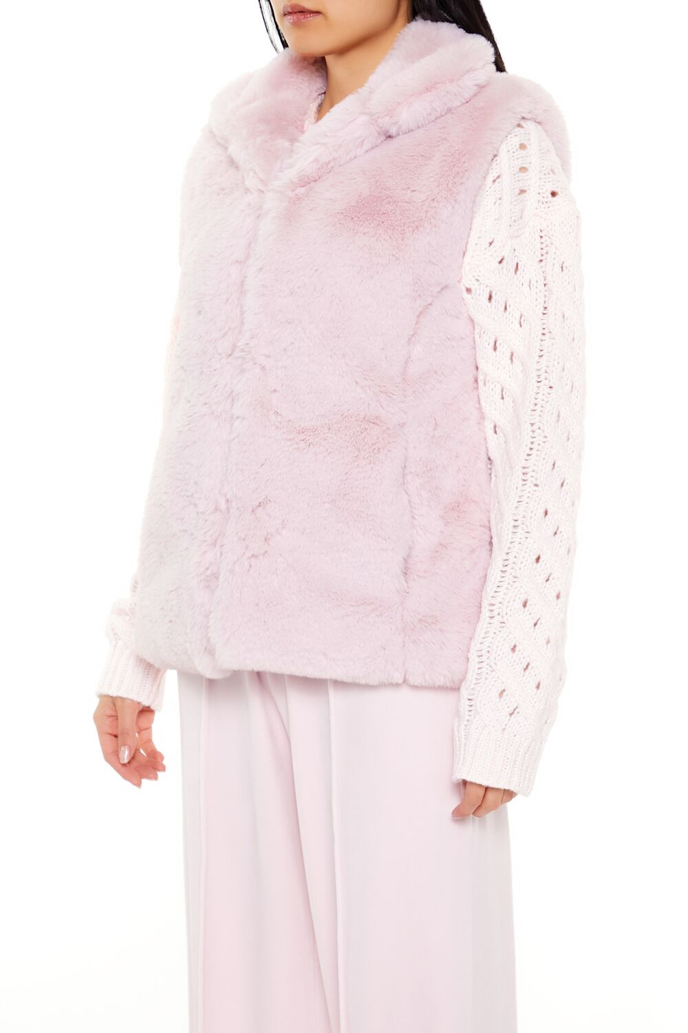 Notched Faux Fur Vest | Forever 21 Womens
