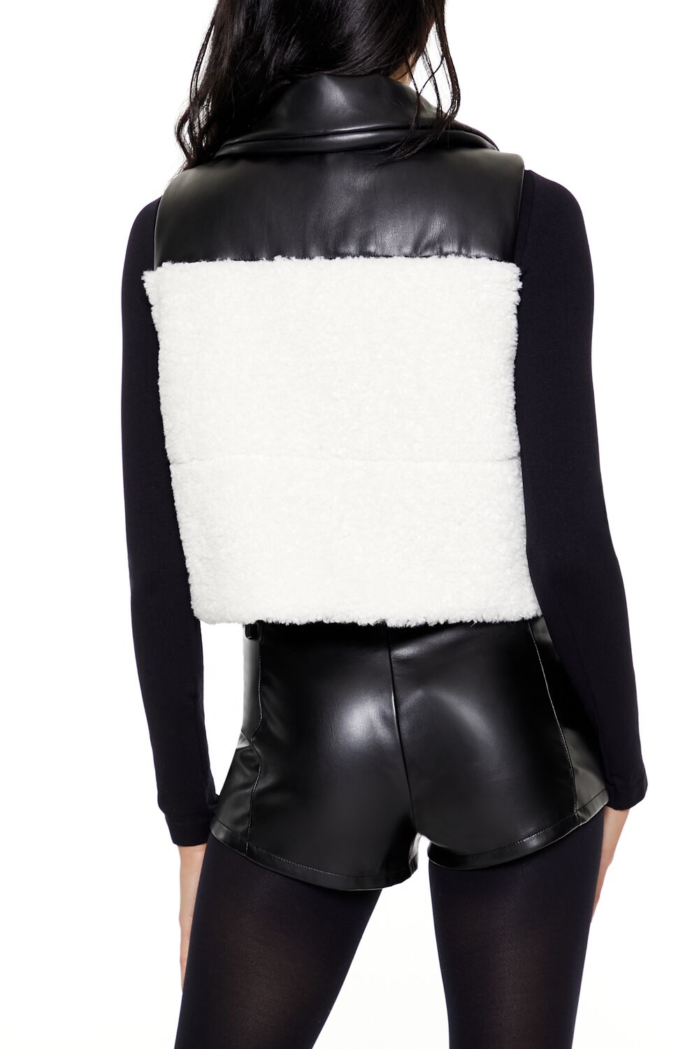 Reversible Faux Shearling & Leather Vest | Forever 21 Womens