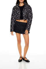 Floral Print Puffer Jacket | Forever 21 Womens