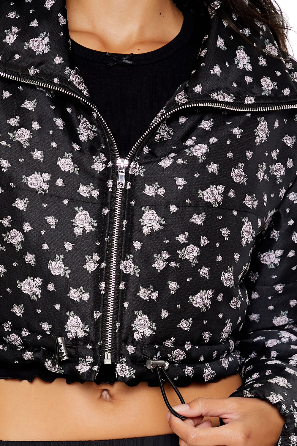 Floral Print Puffer Jacket | Forever 21 Womens