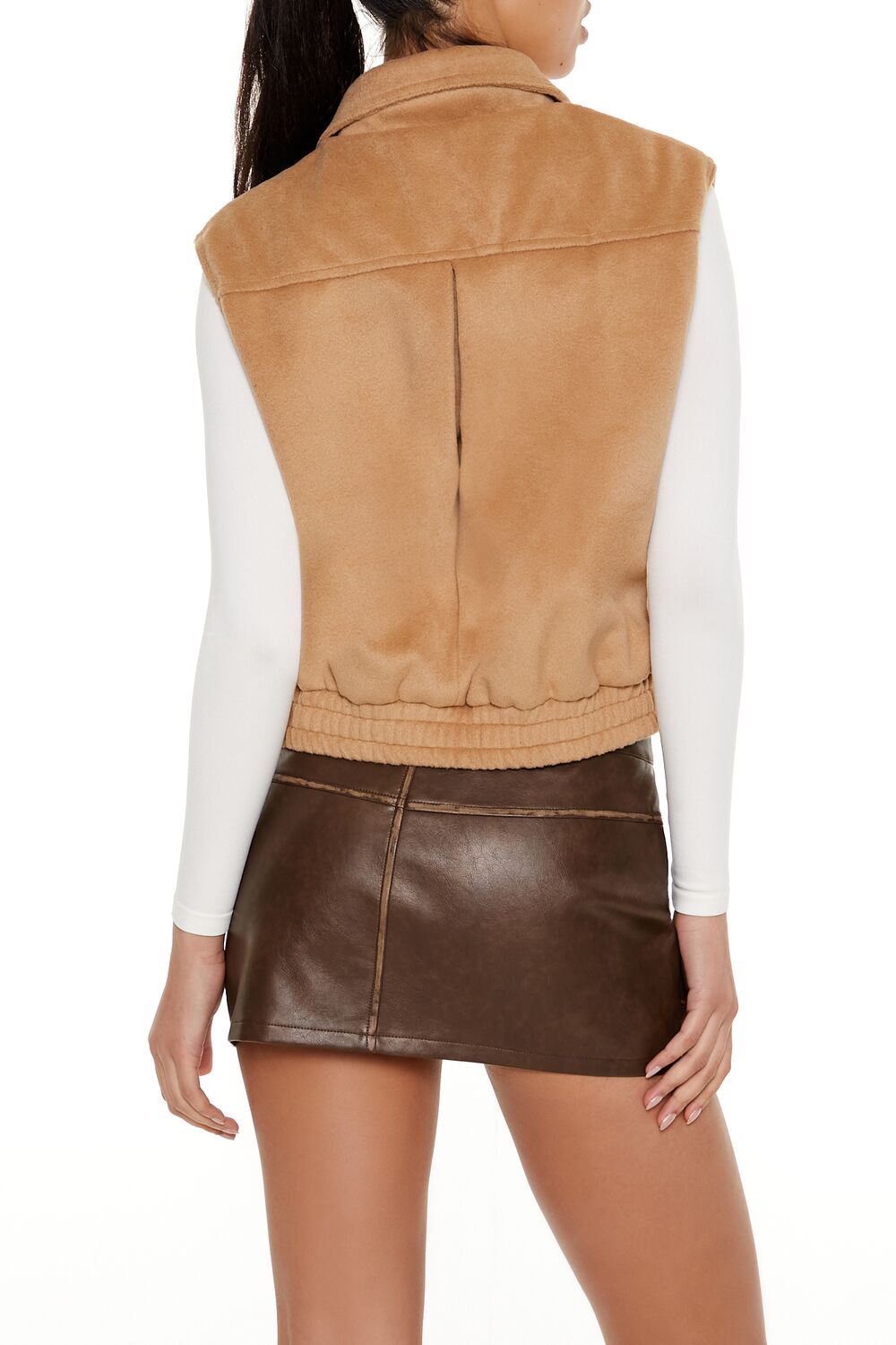 Brushed Zip-Up Vest | Forever 21 Womens