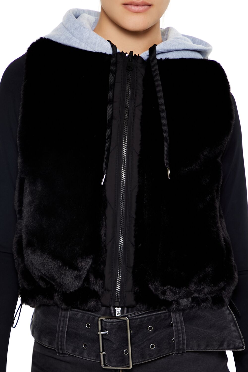 Colorblock Faux Fur Vest | Forever 21 Womens