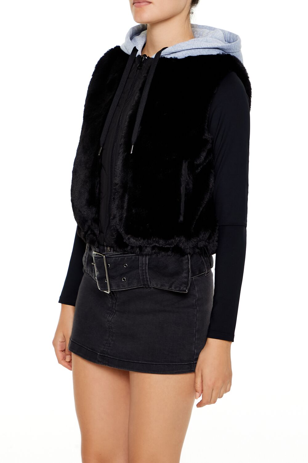 Colorblock Faux Fur Vest | Forever 21 Womens